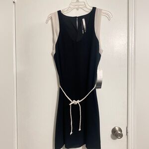 Kensie Black Sheath Mini Dress Halter Sleeveless